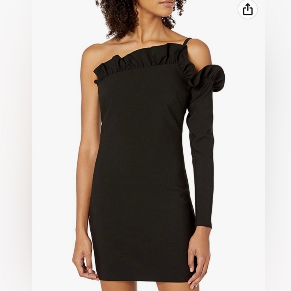 LikelyJordie One-Sleeve Cocktail Dress